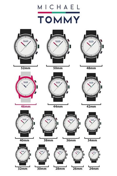 MICHAEL TOMMY Steel Men's Wristwatch - Mt-20280G-Bbgr83