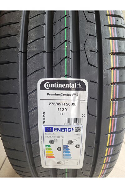 Continental 275/45R20 Premium Contact7 110Y XL FR Set Olarak (4 Adet ) 2025 Ü...