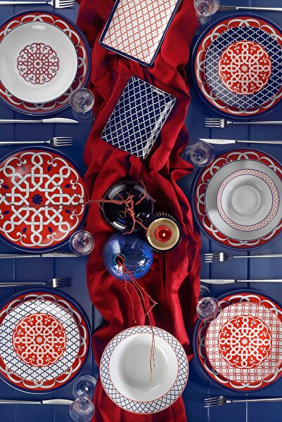 Kütahya Porselen Selçuklu 30 Parça 6 Kişilik Yemek Takımı