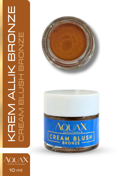 AquaX Natural Bronze Cream Blush 10 ml - Blush for a Fresh and Natural Look