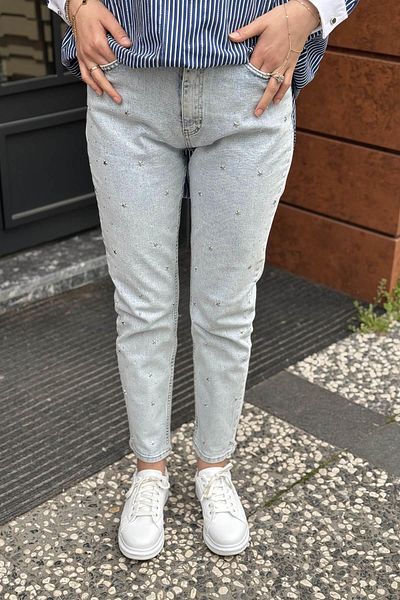 Moodbasic Pantaloni Mb20.93 Ice Blue