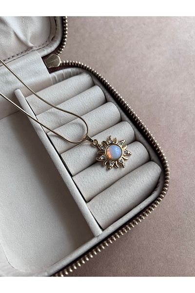 Miltonia Sun Steel Necklace