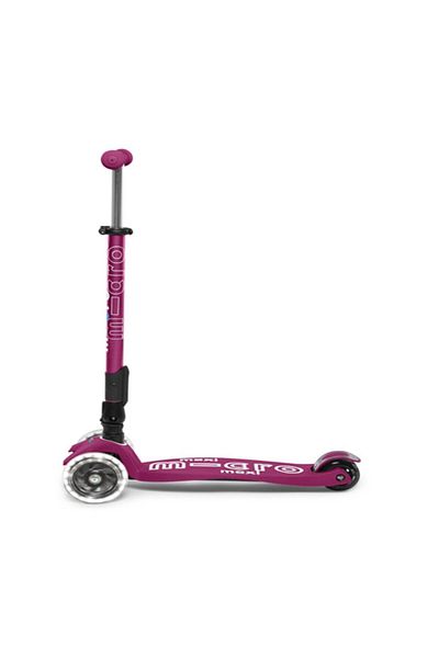 Micro Scooter Micro Maxi Deluxe Foldable Red Led Lighted-Mcr.Mmd095