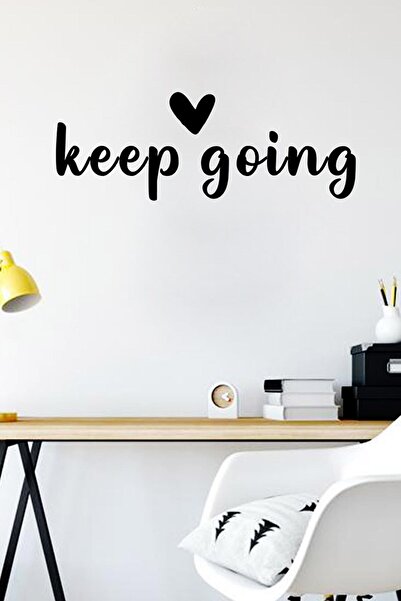 MIGNATIS Autocolant cu scriere de perete „Keep Going” scrisă de mână 60x21cm ...