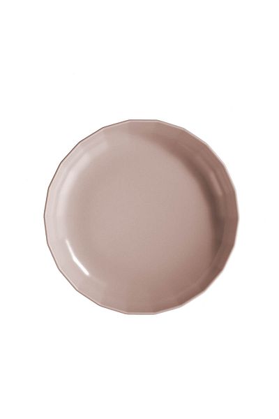 Kütahya Porselen Bevel 21cm.2 Piece Pit Plate Set Matte Pink