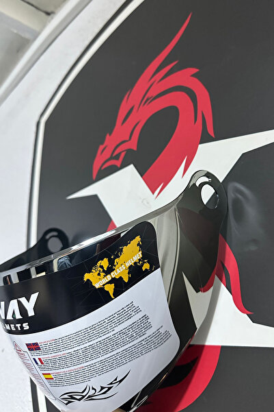 Sway 765 Yarım Kask Camı Ayna Vizör Standart Beden 2025 Ürünü