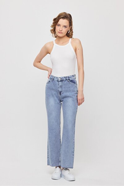 Rays Buzkar 12032 Paçası Kesik Straight Jean