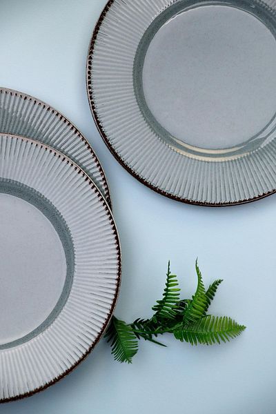 Kütahya Porselen Set Tort Adler 6 Piese 21 Cm Albastru