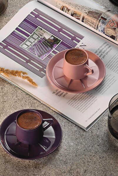 Kütahya Porselen Pedra 4 Parça 2 Kişilik Kahve Takımı