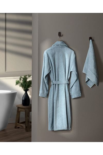 Madame Coco Avril Unisex-Bademantel-Set mit Schalkragen