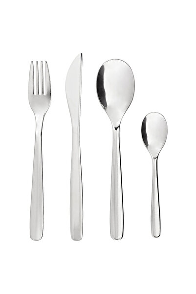 IKEA MOPSIG 4 kişilik çatal bıçak takımı, paslanmaz çelik, 16 parça