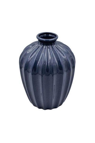 BM GİFT DESİGN Vază decorativă din porțelan albastră 20x14cm
