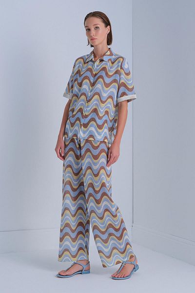 JOIN US Patterned Wide Leg Multi Pants
