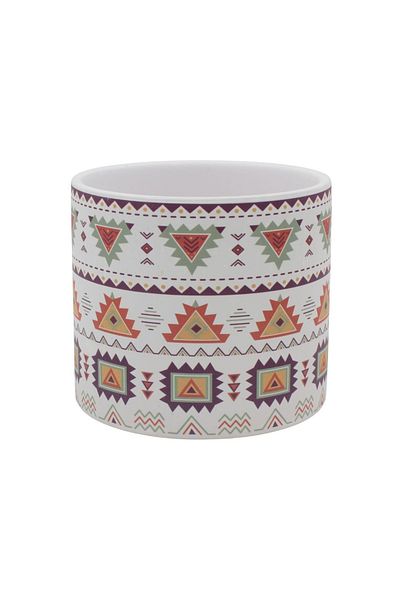 BM GİFT DESİGN Mască ghiveci, din ceramică, model tradițional, 11 cm
