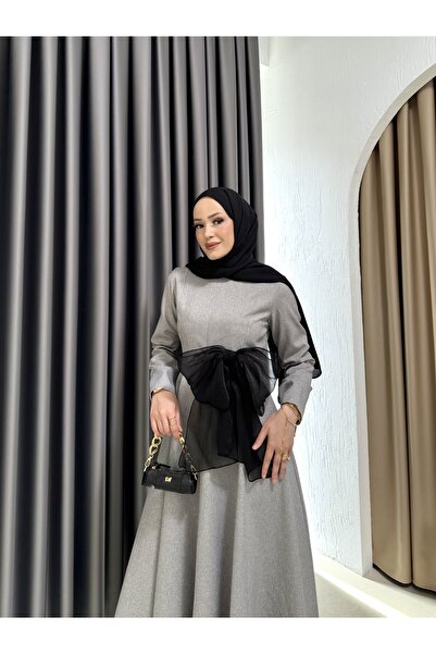 Melike Tatar Flower Brooch Dress 6-5722