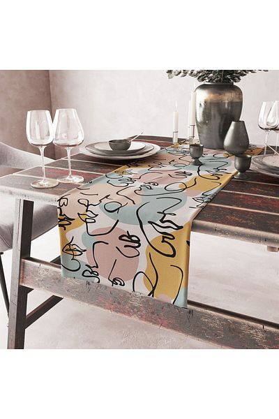 Evdek Runner cu model siluetă 50x140 cm