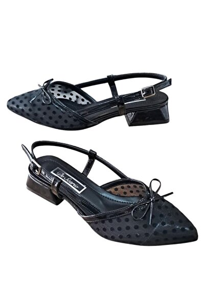 De Scario De Scario 570 Жіночі туфлі з сіткою, відкритою п'ятою, товстим каблуком