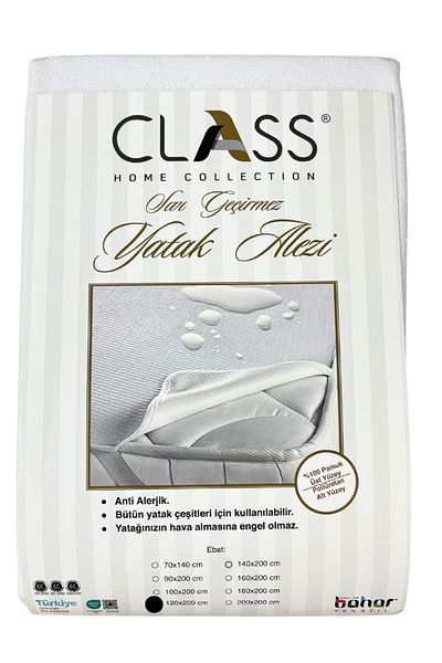 Class Home Collection Protectie Saltea Impermeabil, Colecția Class Home, Alb, 120x200 cm
