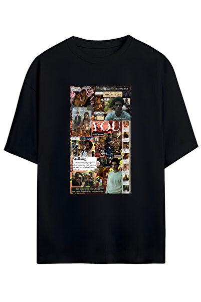 SVART WEAR Tricou unisex cu machiaj - Joe Goldberg YOU TV Series