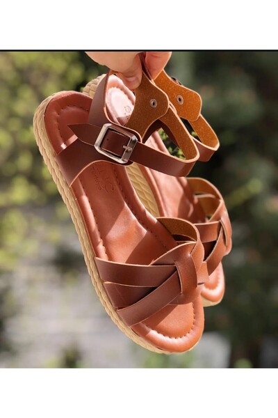 Pandalina Women's Buckle Sandals Non-Slip Sole Soft Heel Support Sandals
