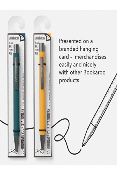 İF IF Bookaroo Yumuşak Dokulu Siyah Mürekkepli Tükenmez Kalem Sarı