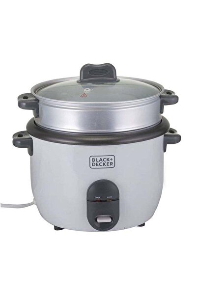Black&Decker طباخ أرز بلاك+ديكر، خيارات طهي متعددة الوظائف، وعاء غير لاصق قاب...
