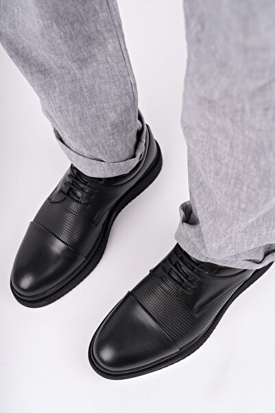 MUGGO Чоловічі повсякденні туфлі Gunluk Classic з натуральної шкіри з гарантією Marcel