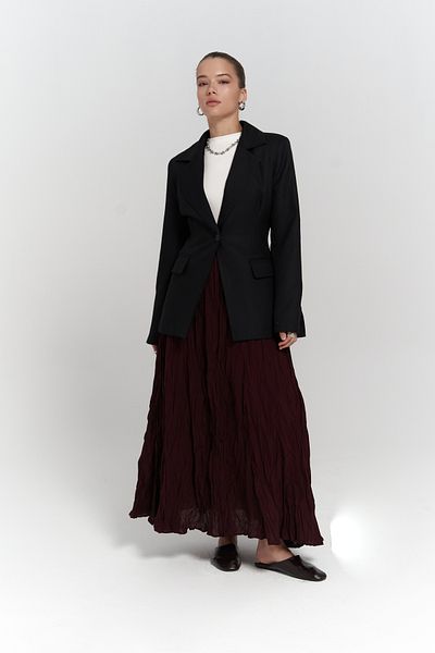 MAİ COLLECTİON Lecco Slim Fit Czarna Marynarka