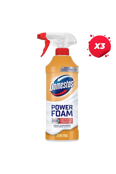 Domestos X3 - SPRAY DE SPUMA DOMESTOS 435ML LAMAIE DE BAIE