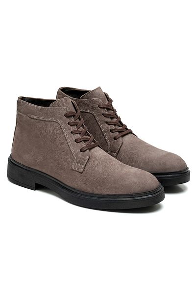 Desa Ανδρικές δερμάτινες μπότες Nubuck Edenia Mink