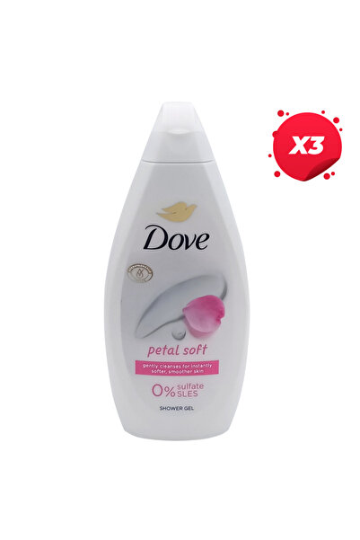 Dove X3 - DUKS GEL 450ML PETAL SOFT