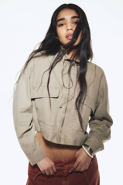 Pull & Bear Rustic linen blend jacket