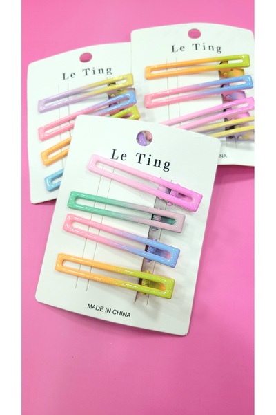 GÜLPEŞE Set de 4 clești colorați Cataramă Model nou Cataramă de vară