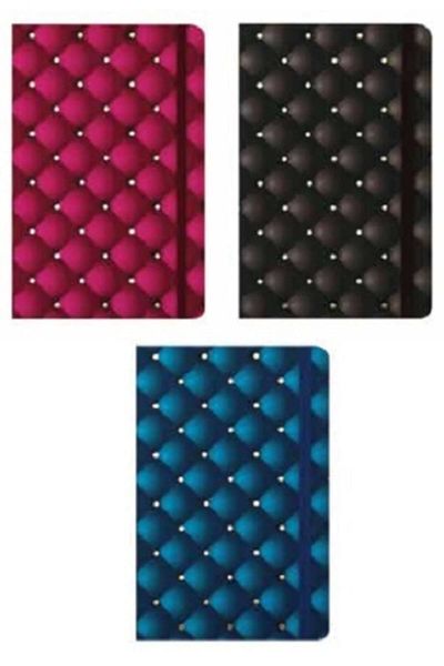KESKİN COLOR Pronot-foil Elastic Notebook 13x21 Cm 80 Yp Striped