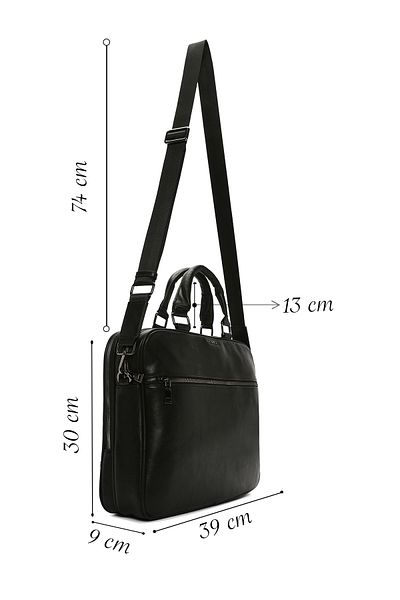Derimod Men's Black Briefcase - 22wbd320418
