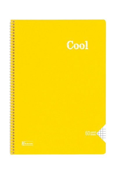 KESKİN COLOR Caiet cu spirală cu copertă PP cu carouri A4, 60 de coli (321602-99)