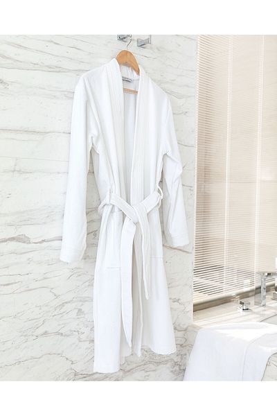 Madame Coco Gestreifter Kimono-Unisex-Bademantel
