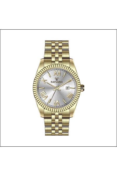 Raymond Rym-1051 Raymond Men's Wristwatch - Steel and Mineral Glass - 2 Years Warranty