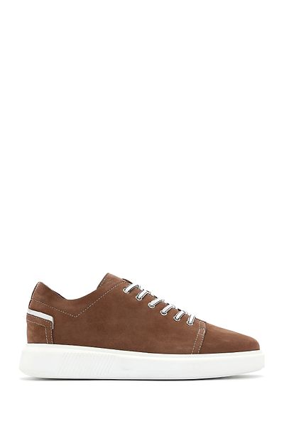 Derimod Men's Suede Leather Mink Sneakers - Lace-up, 24sfd640310