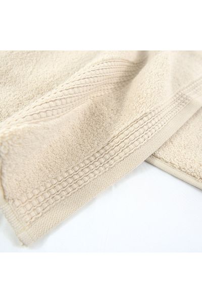 Class Home Collection Set of 2 absorbent towels, 100% MicroCotton, 580 gsm density, 50x100 cm + 70x140 cm, Heroidias, Ecru