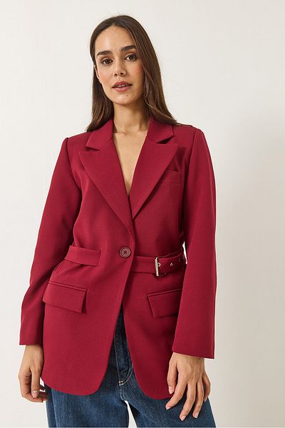 Bianco Lucci Jachetă blazer căptușită cu centură pentru femei 8132 60283134