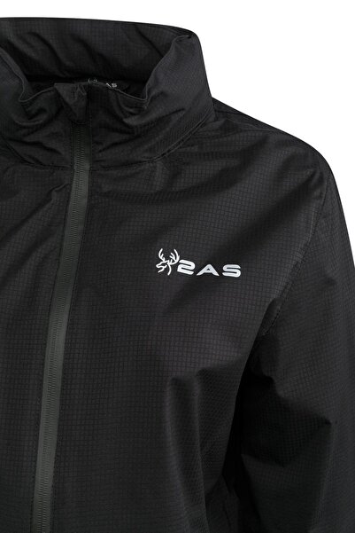 2AS Trial Kadın Yağmurluk Siyah