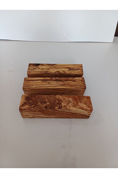 oliveforestwood Bıçak Sapı Takozu (zeytin Ağacı-3 Adet)