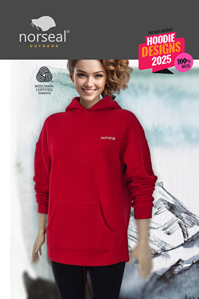 %100 Yün Supersoft Hoodie