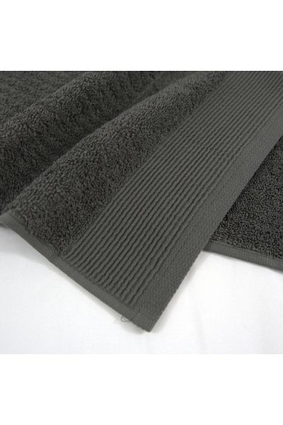 Class Home Collection Set of 2 highly absorbent towels, 100% Jacquard Cotton,500 gsm, 50x100 cm + 70x140 cm, Linos, Gray