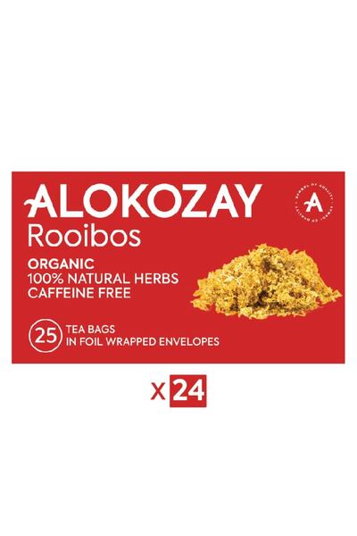 Alokozay شاي رويبوس العضوي بالأعشاب - 25 كيس شاي في مظاريف مغلفة بورق القصدير...