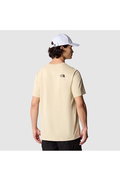 THE NORTH FACE F0a87ng3x41-r M S-s Simple Dome Tee Ανδρικό T-shirt Κρέμα