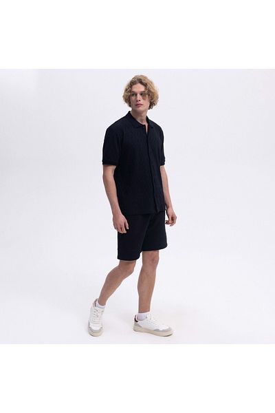 Ellesse Cămașă neagră pentru bărbați Em490