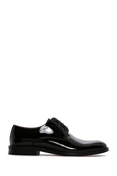 Derimod Black Patent Leather Men's Classic Shoes - 23wfd604516