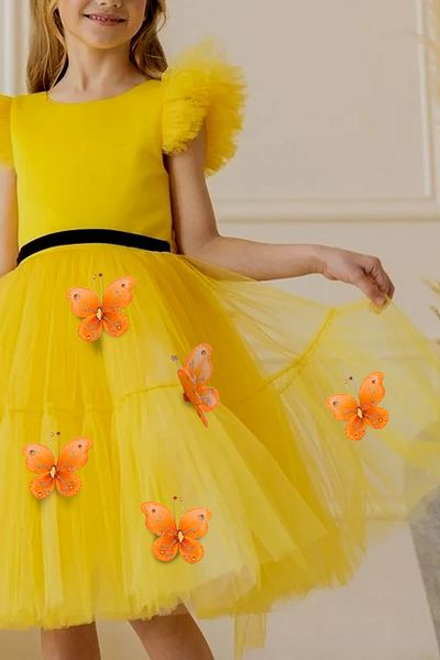 Artikel Stoned Butterfly 6 Pieces of Curtain Ornament, Brooch Accessory, Gift Wrap Decoration Accessory